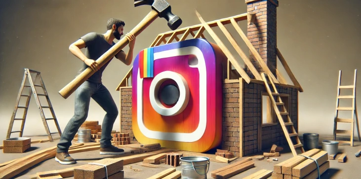 сградата на приложението instagram